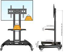 Cargar imagen en el visor de la galería, Soporte TV/ Monitor rack Móvil c/ Ruedas apto de 32&quot; a 70&quot; !!!