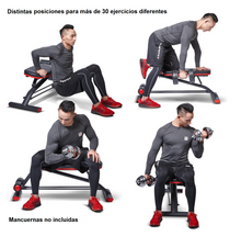 Cargar imagen en el visor de la galería, Banco De Pesas Y Abdominales Ajustable. Myshopuruguay