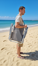 Cargar imagen en el visor de la galería, Silla Baja Playa, Pesca Buzios C/correa En Aluminio Apta 120kg