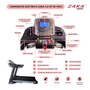 Caminador Eléctrico 4.0hp. Apto Usuarios Hasta 130 kgs!!!!!!