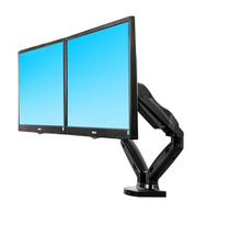 Cargar imagen en el visor de la galería, Soporte Doble Para Monitor De 17 A 30 + Soporte Notebook color gris o negro!!!!