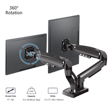 Cargar imagen en el visor de la galería, Soporte Móvil para Doble Monitor De 17" A 30". en color Grafito!!!!