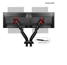 Cargar imagen en el visor de la galería, Soporte Móvil para Doble Monitor De 17" A 30". en color Grafito!!!!