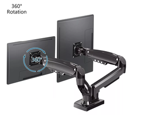 Soporte Doble Para Monitor De 17 A 30 + Soporte Notebook color gris o negro!!!!