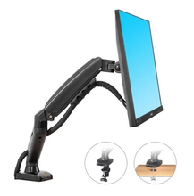 Cargar imagen en el visor de la galería, Soporte Movil Para Monitor De 17" A 30" escritorio, NORTH BAYOU  F-80. Sistema a gas, ( no a resorte) GRIS.