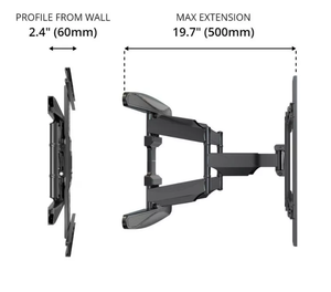 Soporte Tv Móvil Doble Brazo De 55 A 85!!!