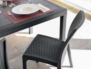 Silla Para Jardin Italiana Simil Rattan Marron!