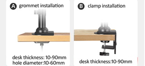 Soporte Monitor Para Escritorio Doble Brazo De 22 A 35.