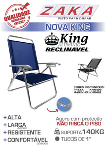 Sillón En Aluminio C/posiciones King Zaka Hecho Para Durar!!!