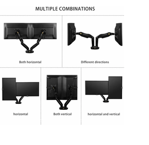 Soporte Móvil para Doble Monitor De 17" A 30". en color Grafito!!!!