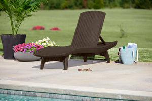 Reposera Piscina Simil rattan chocolate !!!