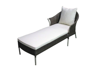 REPOSERA CHAISE LOUNGE EN RATTAN Y ACERO INOXIDABLE!!!