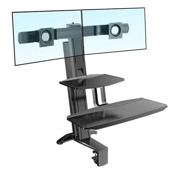 Soporte Escritorio Doble Monitor-teclado 22 a 27