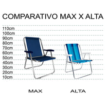 Cargar imagen en el visor de la galería, Sillón Alto Aluminio Zaka. Hecho Para Durar!!!