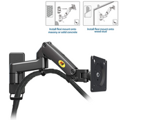 Cargar imagen en el visor de la galería, Soporte Movil de Pared  para Monitor de 17&quot; a 35&quot;