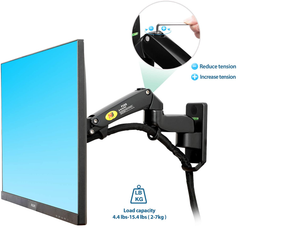 Soporte Movil de Pared  para Monitor de 17" a 35"