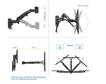 Cargar imagen en el visor de la galería, Soporte Movil de Pared  para Monitor de 17&quot; a 35&quot;