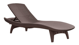 Reposera Piscina Simil rattan chocolate !!!